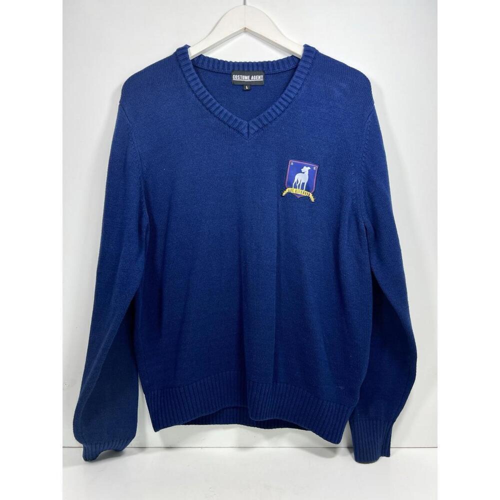 Costume Agent Ted Lasso Sweater Men’s L AFC Richmond Embroidered Patch V Neck